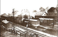 Bahnhof um 1907